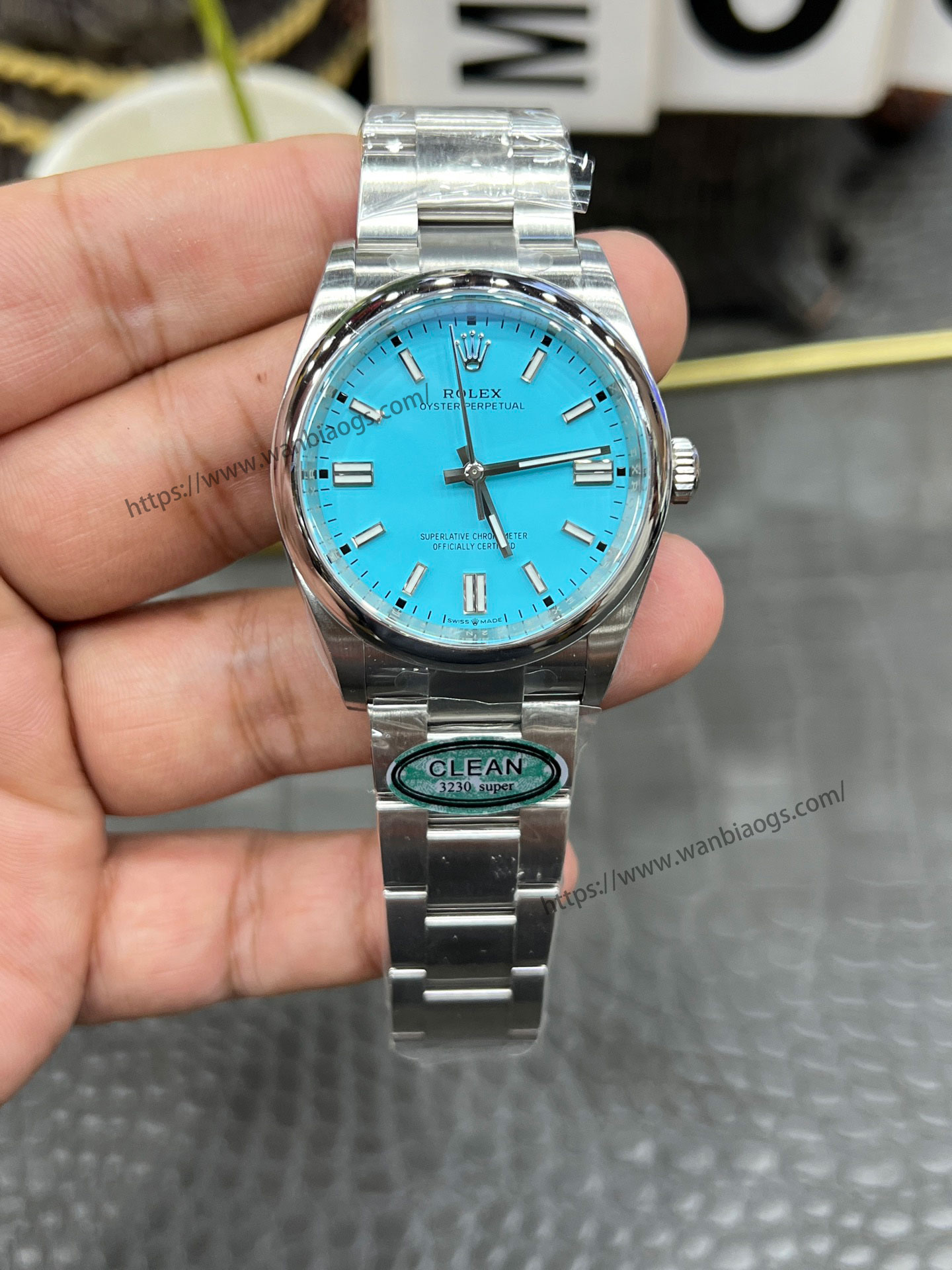 C Rolex Oyster Perpetual serisi / 36 mm mavi kadran / Shanghai 3230 tam otomatik boşluksuz mekanik mekanizmalı — 2. fotoğraf