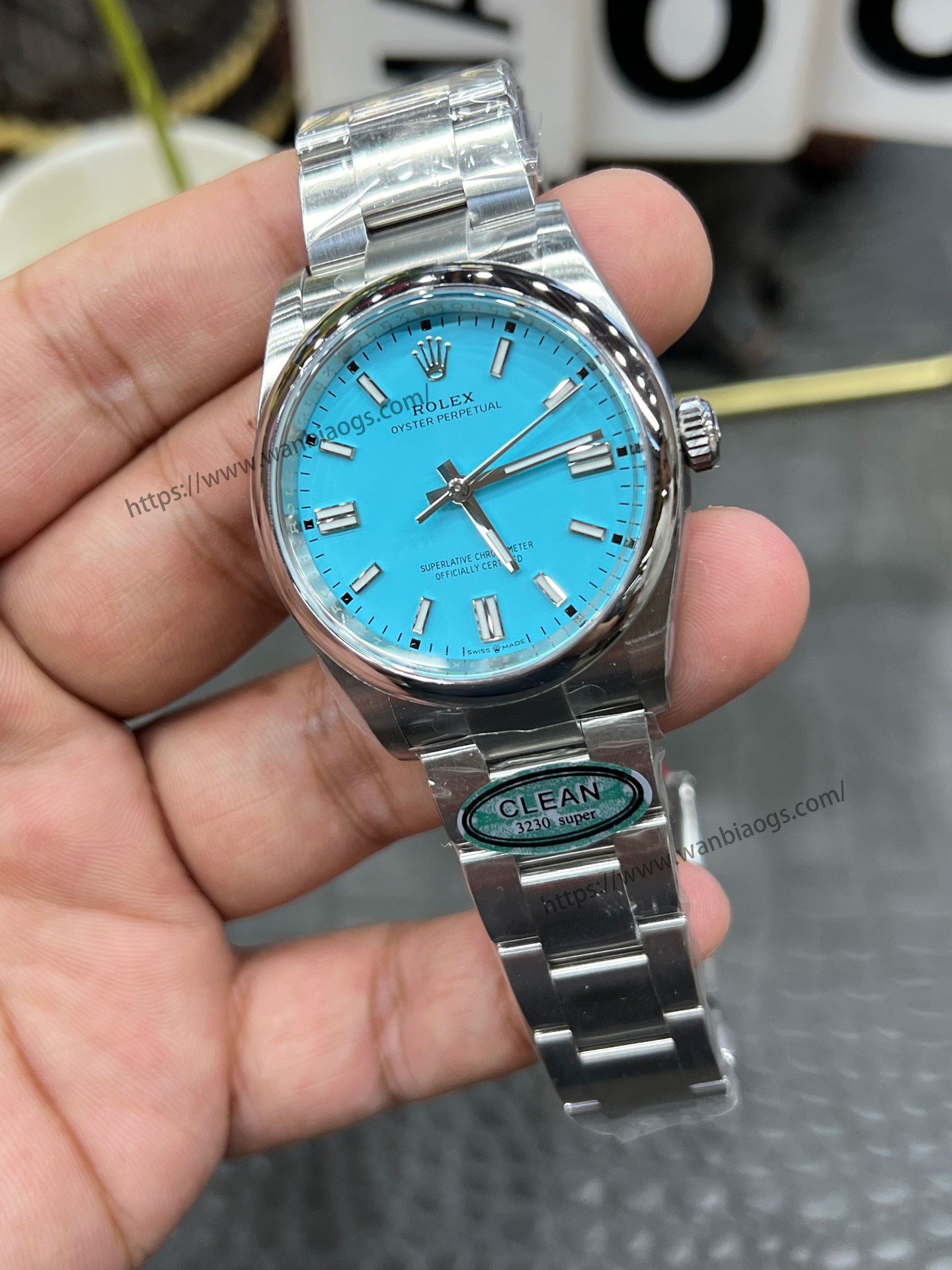C Rolex Oyster Perpetual serisi / 36 mm mavi kadran / Shanghai 3230 tam otomatik boşluksuz mekanik mekanizmalı — 5. fotoğraf