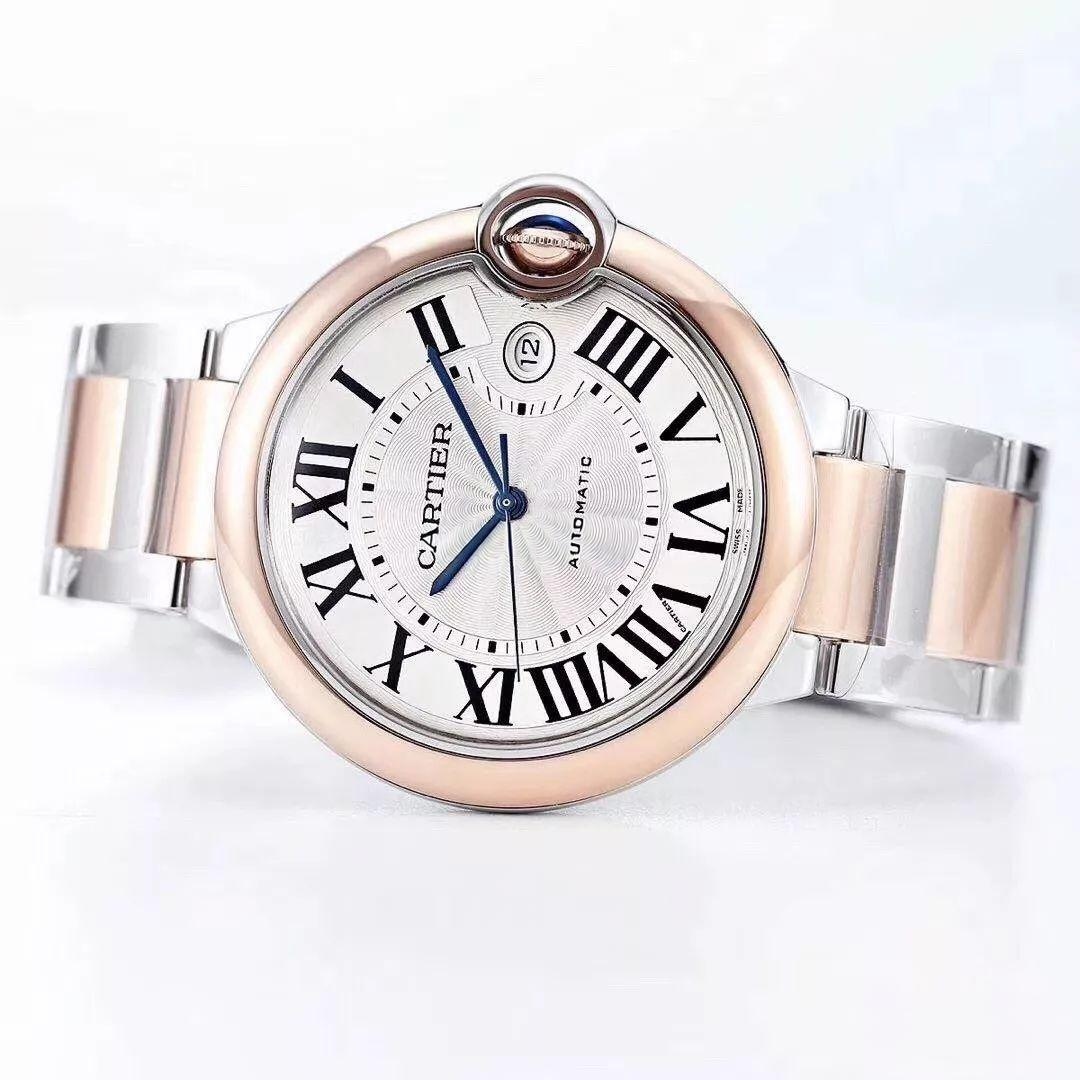 Cartier 2019 yeni iki renk altın V6 Factory Ballon Bleu 28 mm/33 mm/42 mm inceleme ve kısa değerlendirme — 3. fotoğraf