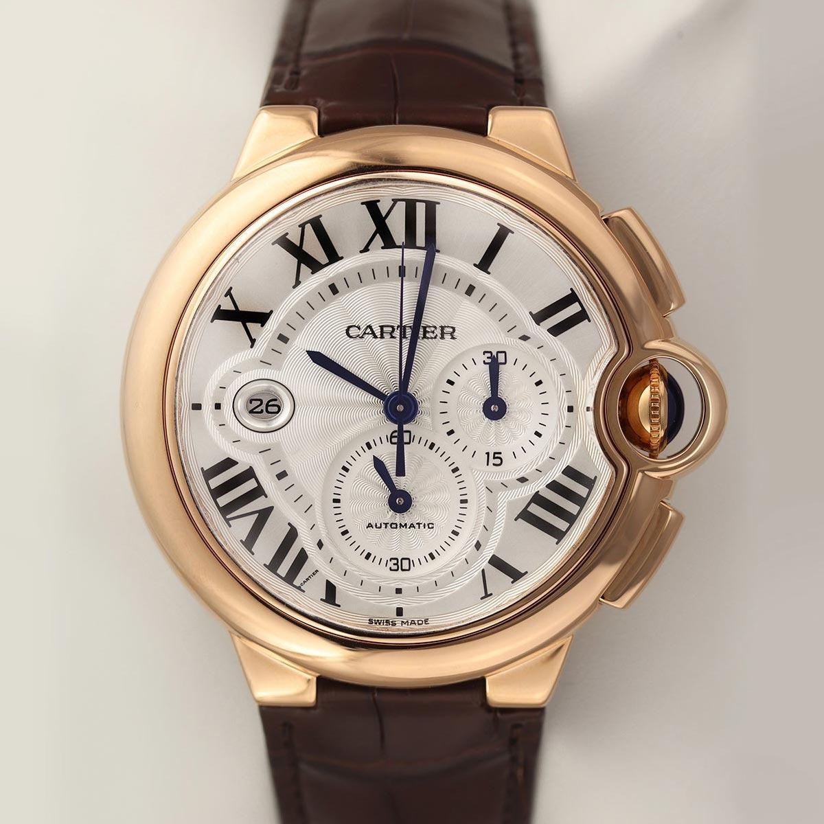Cartier Ballon Bleu Kronograf Guilloche Kadran