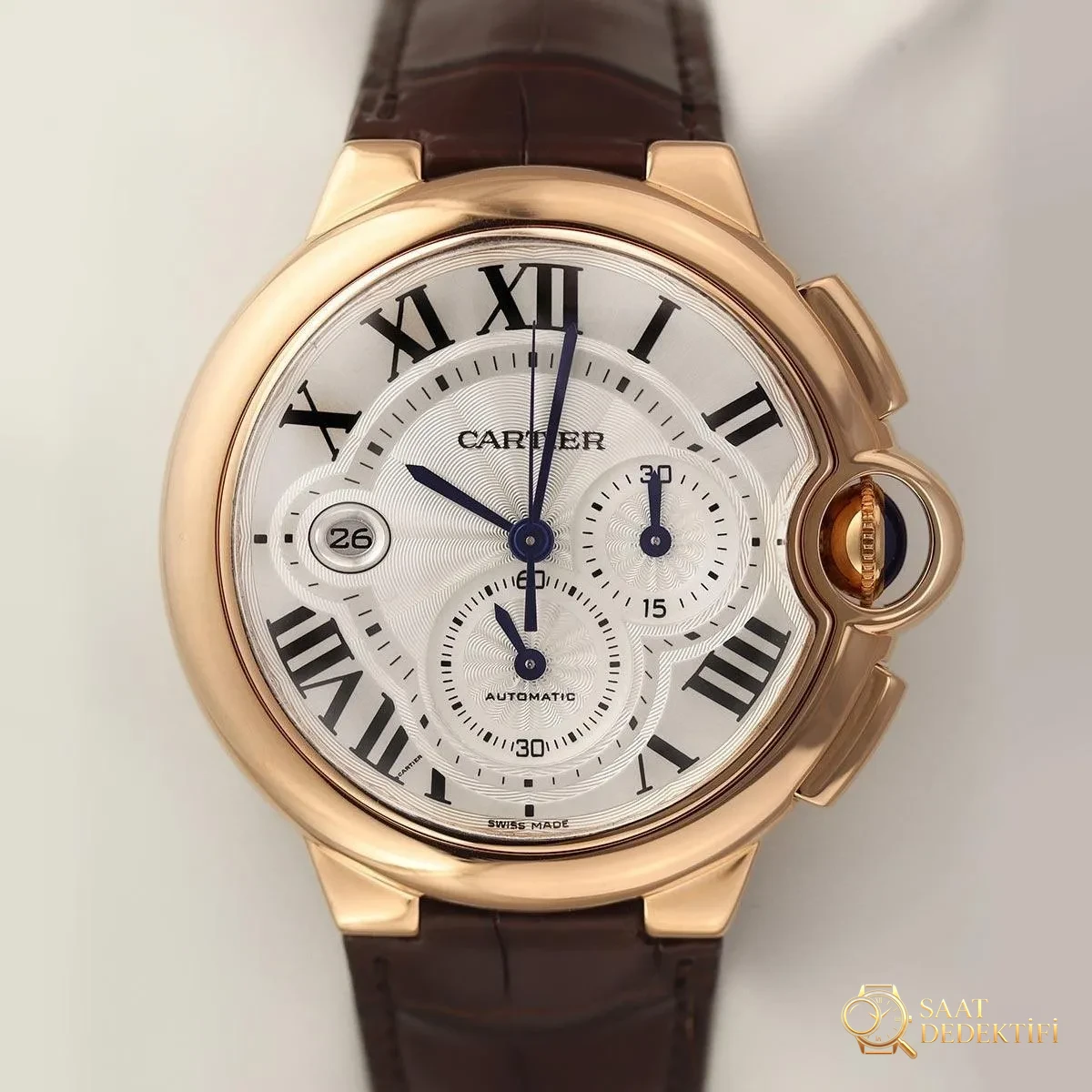 Cartier Ballon Bleu Kronograf Guilloche Kadran