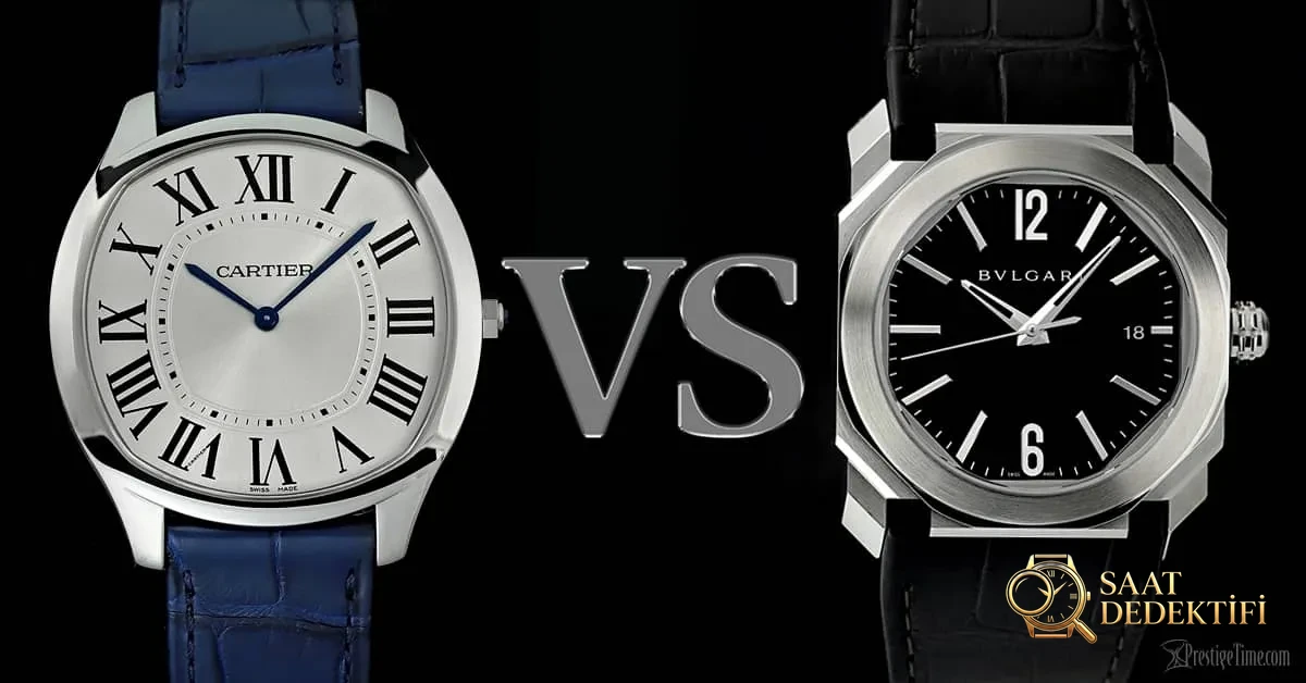 Cartier vs Bvlgari Saatleri Hangisi En Iyisi Karşılaştırması | Saat Ded... - Ön Görünüm ve Kasa Tasarımı