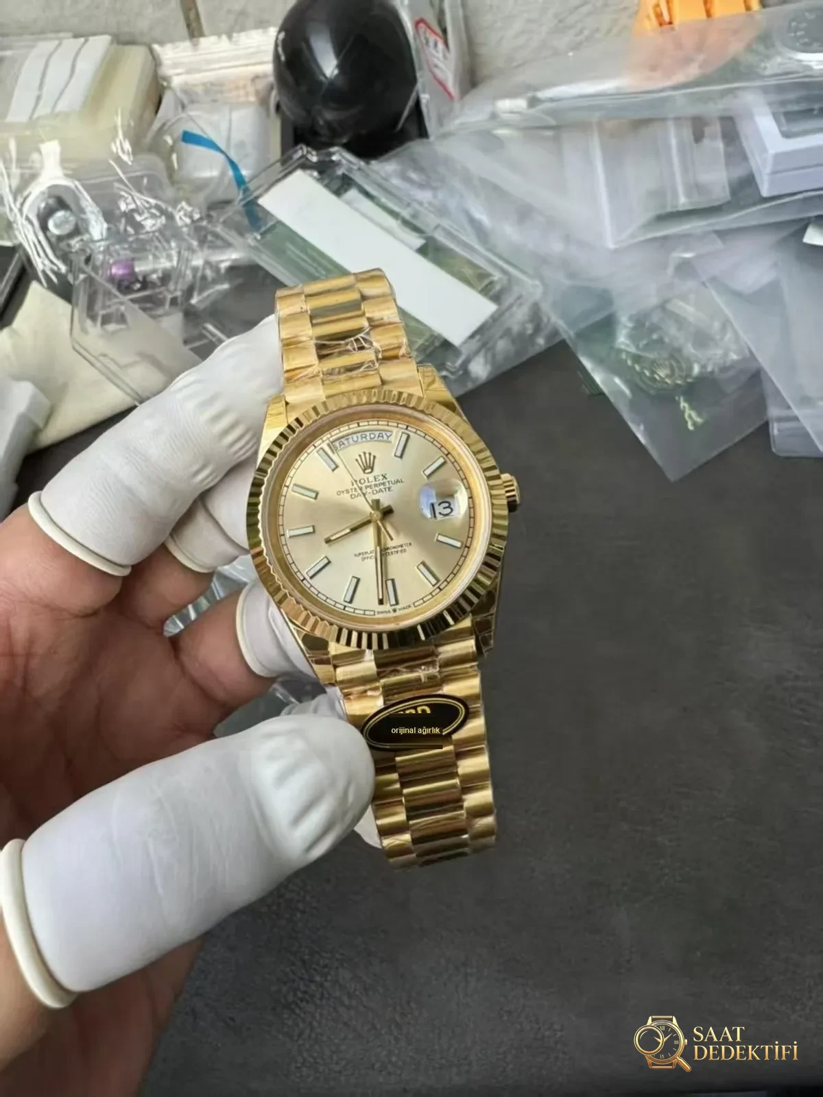 Rolex Day-Date Replika Saat İncelemesi - Ön Görünüm ve Kasa Tasarımı