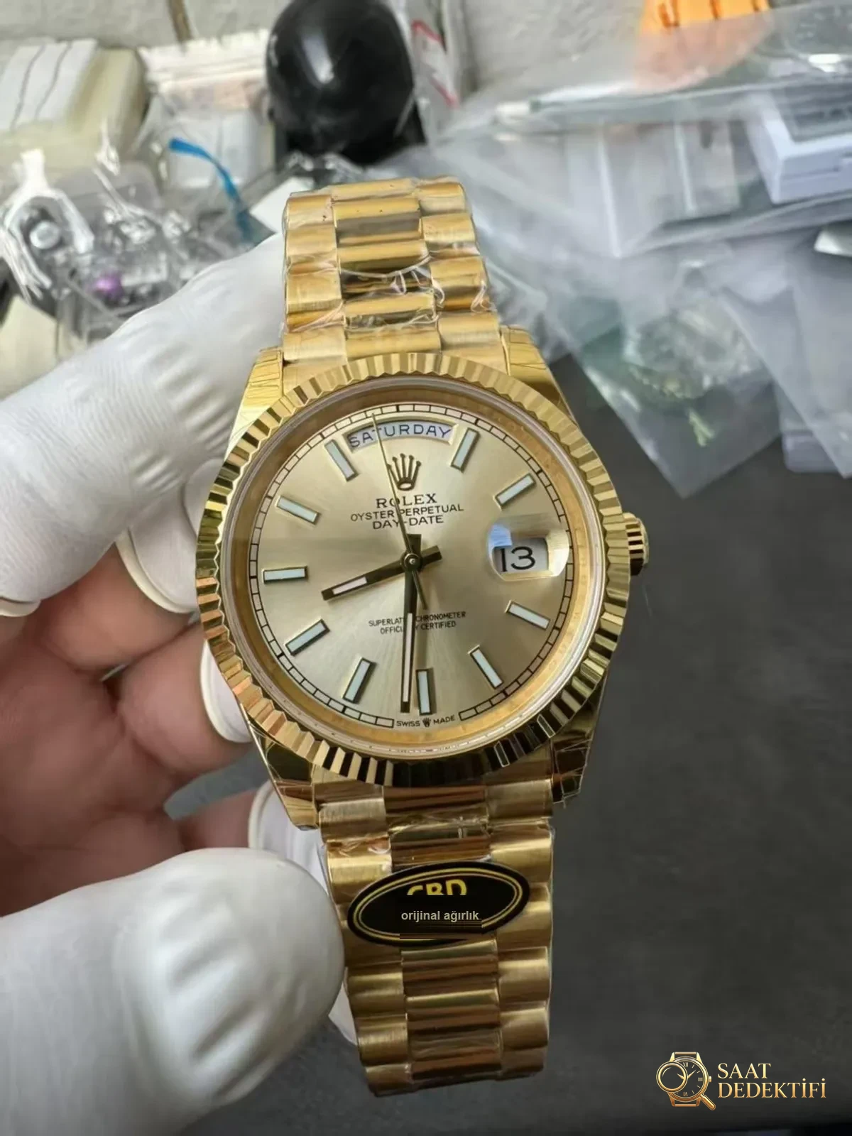 CBD Factory Day-Date - Kadran Detayı ve Bezel İşçiliği