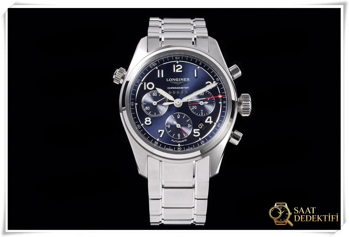 CF Factory Longines Spirit Five Star General kronograf saatinin zayıf noktaları neler? - Kasa Profili ve Kurma Kolu İncelemesi