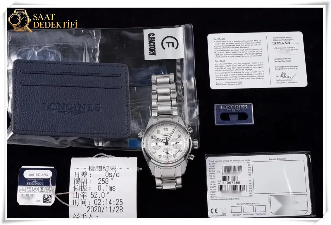 CF Factory Longines Spirit Five Star General kronograf saatinin zayıf noktaları neler? - Bilezik Bakla Ayrımı ve Pim Yapısı