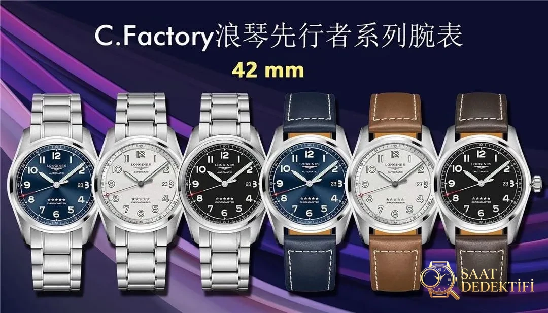 CF Factory Longines Spirit Serisi Saat İşçilik İncelemesi - Kadran Detayı ve Bezel İşçiliği