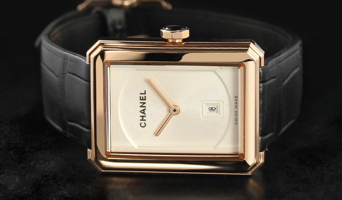 Altın Chanel Boyfriend Saatler