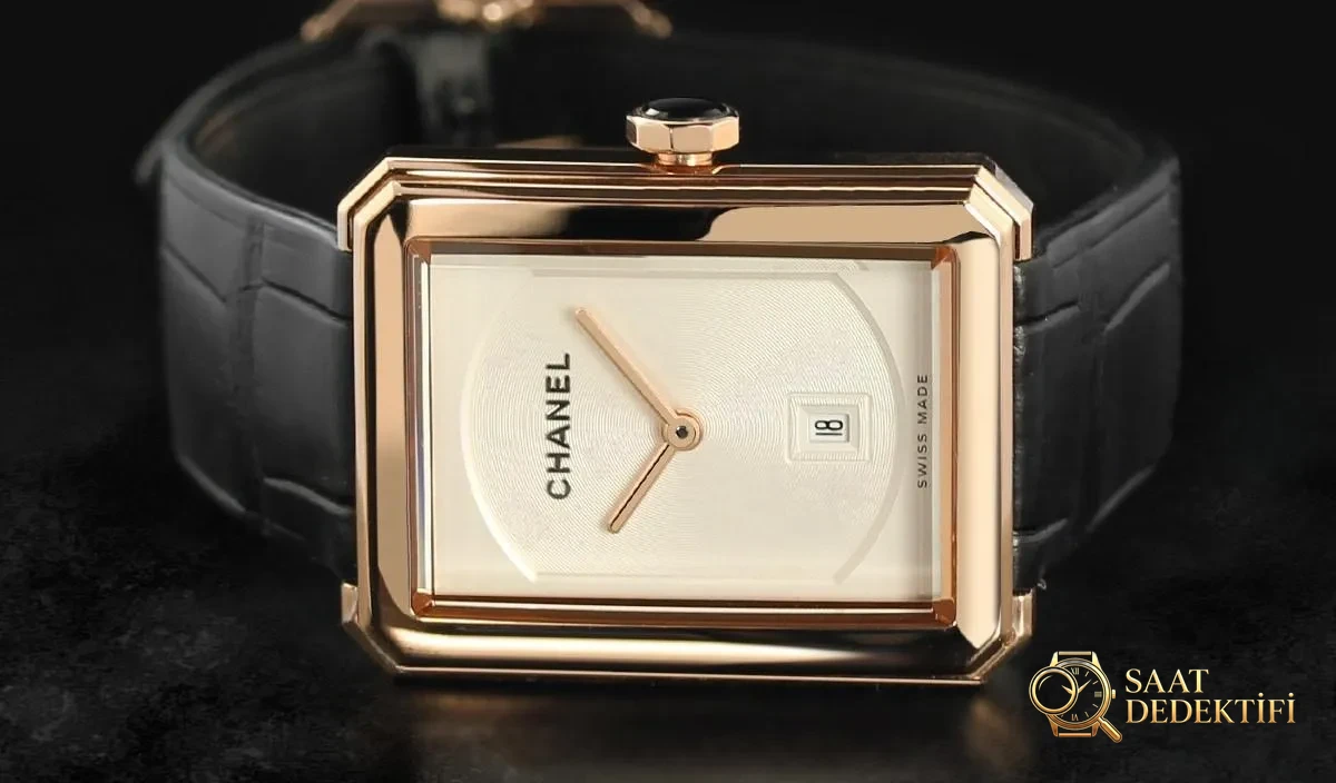 Altın Chanel Boyfriend Saatler
