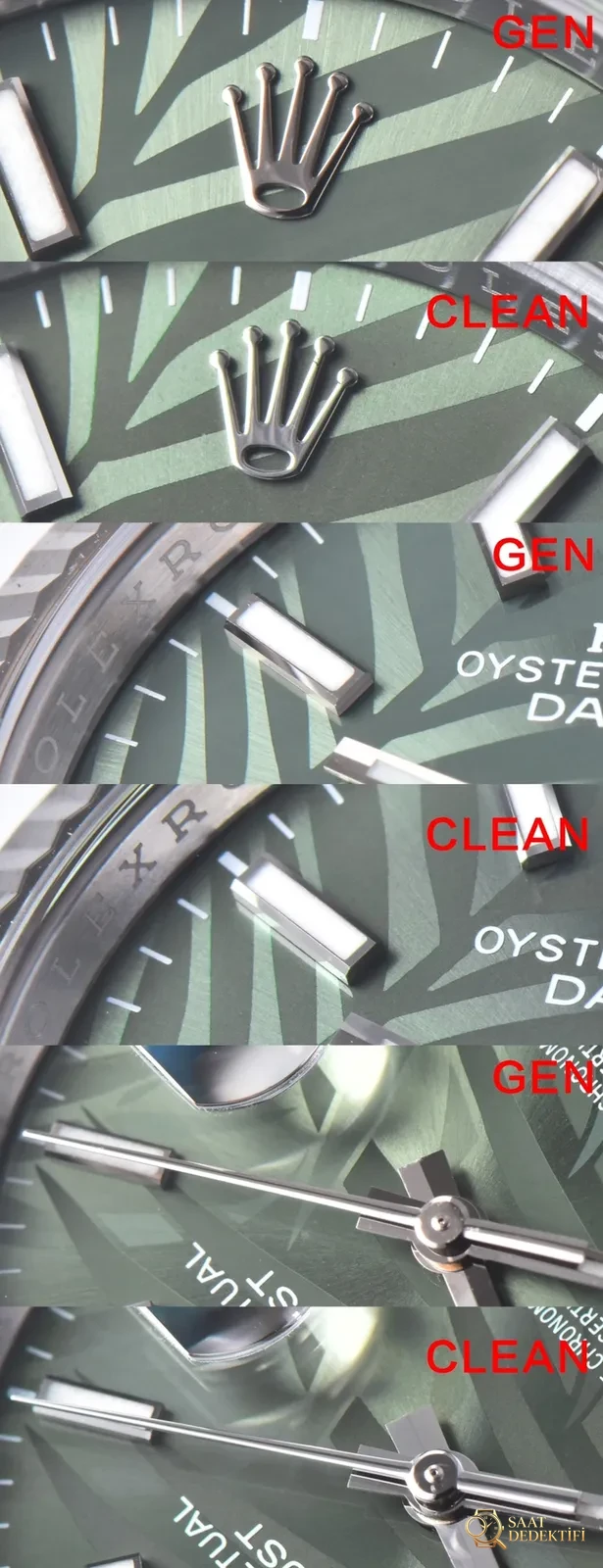 Clean [36 mm]Rolex Datejust Serisi m126234-0047 Kol Saati - Arka Kapak ve Mekanizma Detayı