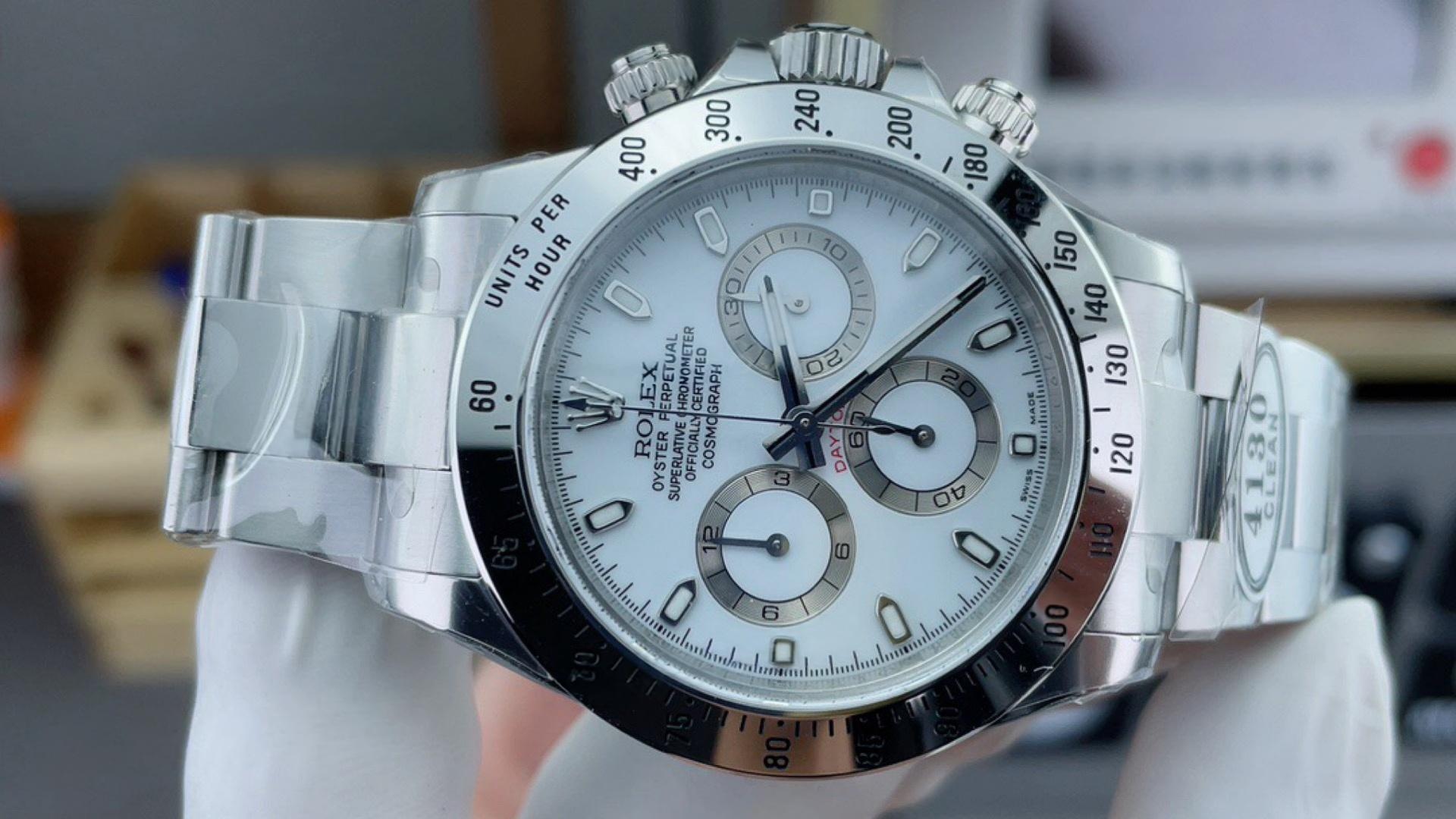 Clean beyaz çelik Daytona 116520 ilk bakışta replika belli olur mu? — 2. fotoğraf