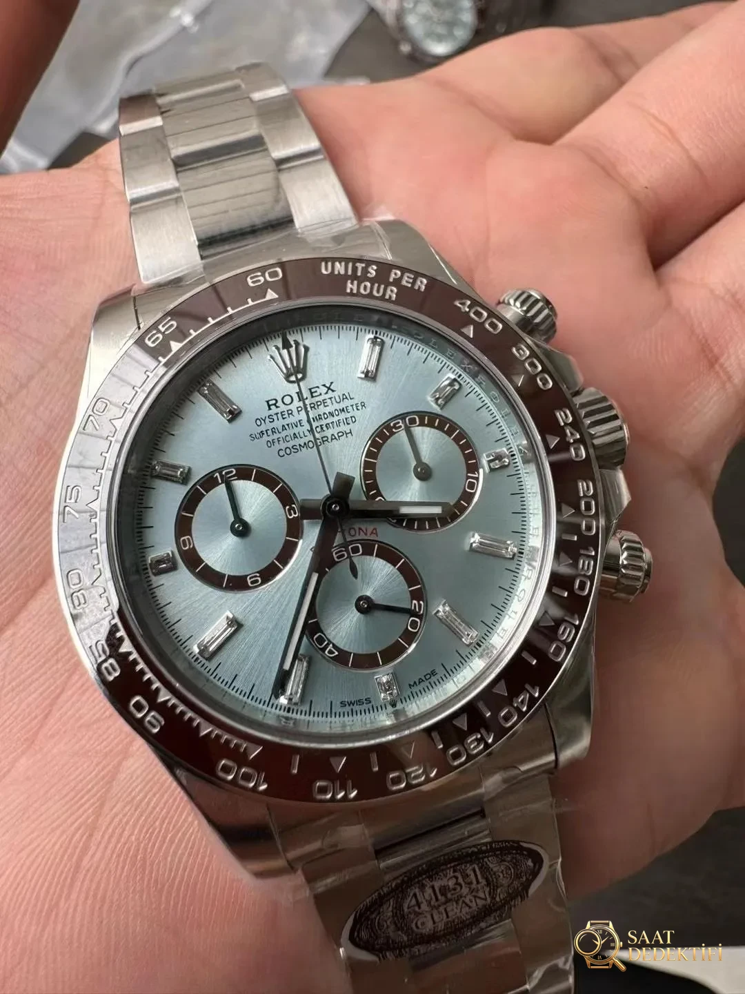Clean buz mavisi Daytona 4131 mekanizma versiyonu tanıtımı - Bilekte Duruş ve Kasa Orantısı