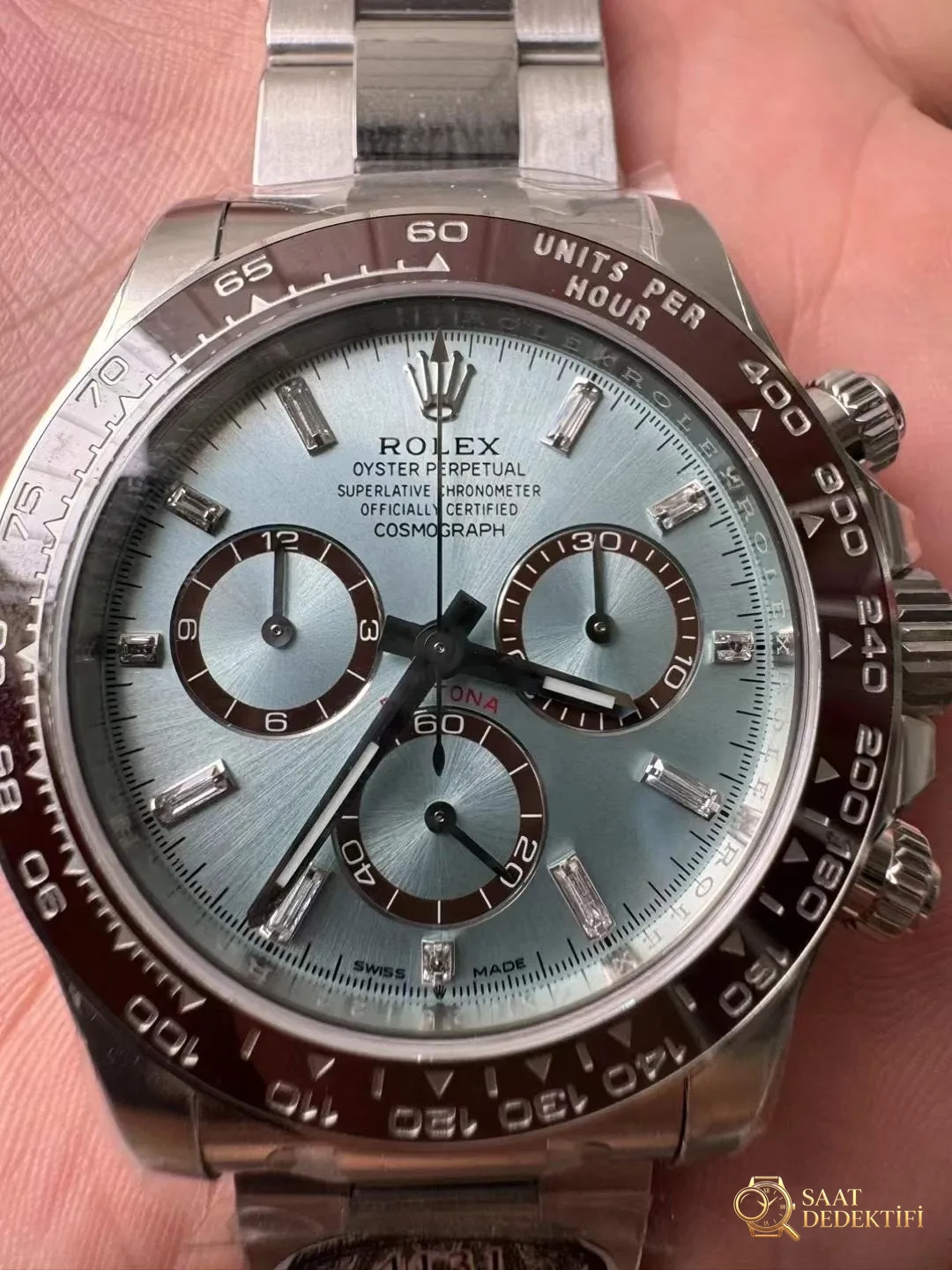 Clean buz mavisi Daytona 4131 mekanizma versiyonu tanıtımı - Yan Profil ve Kordon Bağlantısı