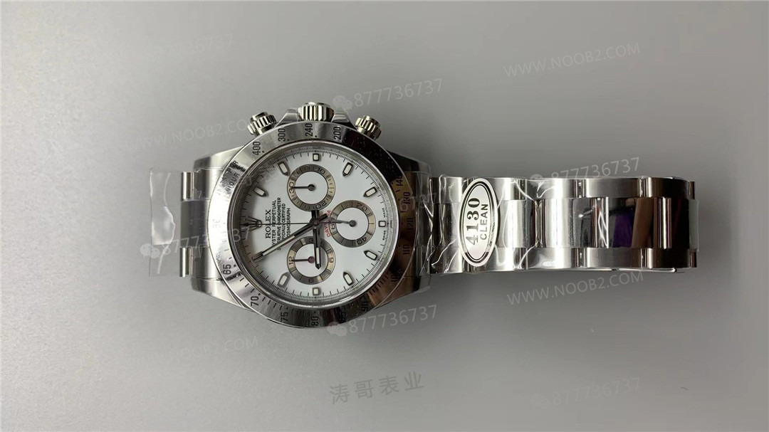 Clean Daytona beyaz çelik 116520'nin işçilik detayları nasıl? — 3. fotoğraf