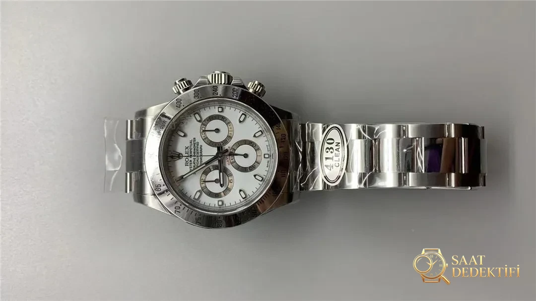 Clean Daytona beyaz çelik 116520