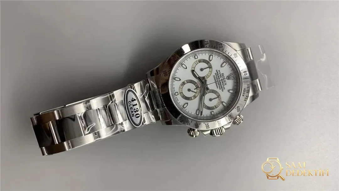 Clean Daytona beyaz çelik 116520