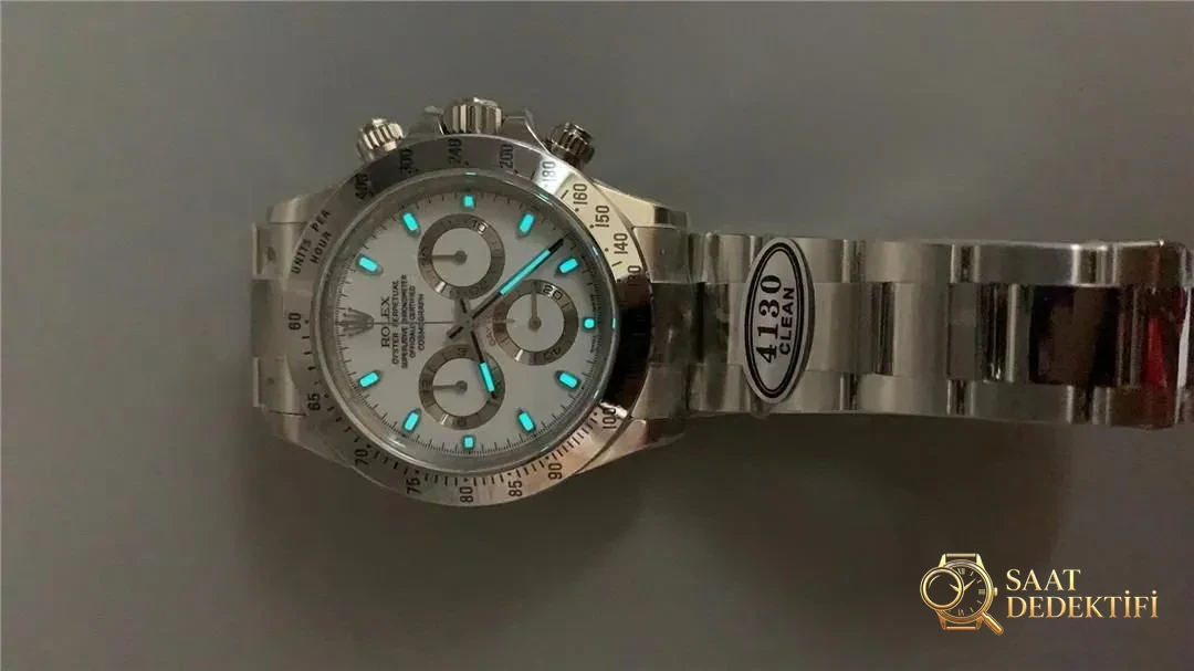 Clean Daytona beyaz çelik 116520
