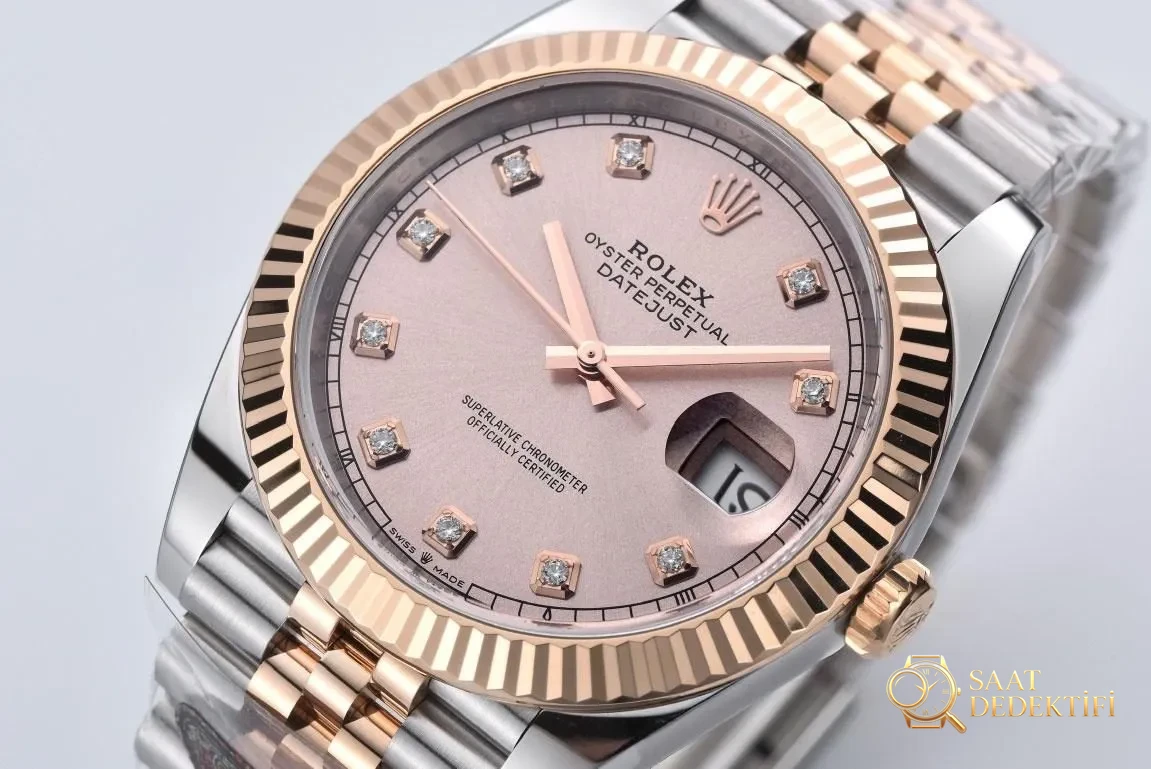 CLEAN Fabrikası 41 mm Two-Tone Datejust: Göz Alıcı Yeni Model - Mekanizma Çark Dizilimi ve Taş Yatakları