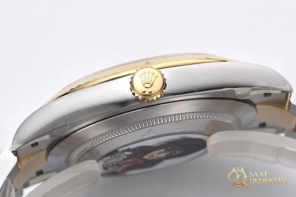 CLEAN Fabrikası 41 mm Two-Tone Datejust: Göz Alıcı Yeni Model - Kadran Detayı ve Bezel İşçiliği