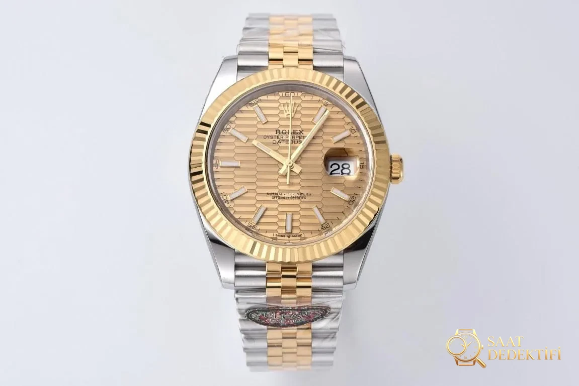CLEAN Fabrikası 41 mm Two-Tone Datejust: Göz Alıcı Yeni Model - Bilezik, Toka ve Klips Mekanizması