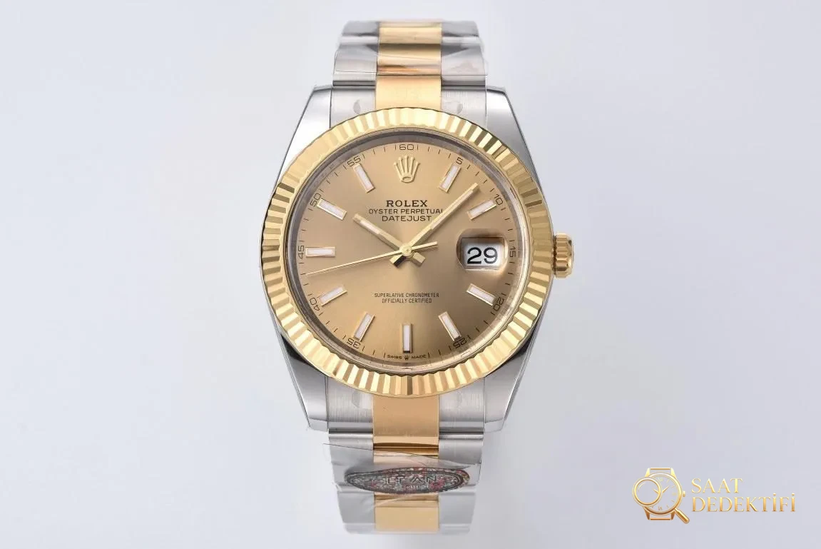 CLEAN Fabrikası 41 mm Two-Tone Datejust: Göz Alıcı Yeni Model - Tepe Kilit Mekanizması ve Conta Yapısı