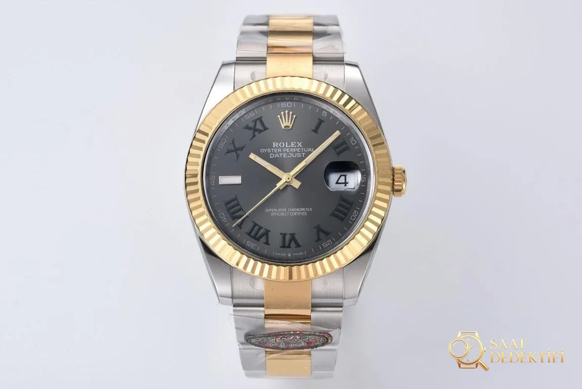 [CLEAN Factory 2025 öne çıkan öneri]Rolex 126334 Datejust kol saati, üstün işçilikle klasiği yeniden yorumluyor! - Kurma Kolu Yivleri ve Tutuş Dokusu