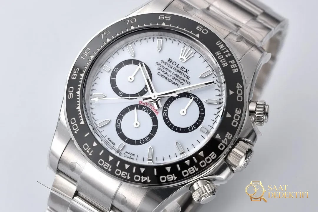 [Clean Factory 2025 Yılın Çalışması | Rolex Daytona 4131 mekanizma «Victoria Beckham modeli» gerçek-replika karşılaştırması nihai analizi] - Kadran Detayı ve Bezel İşçiliği