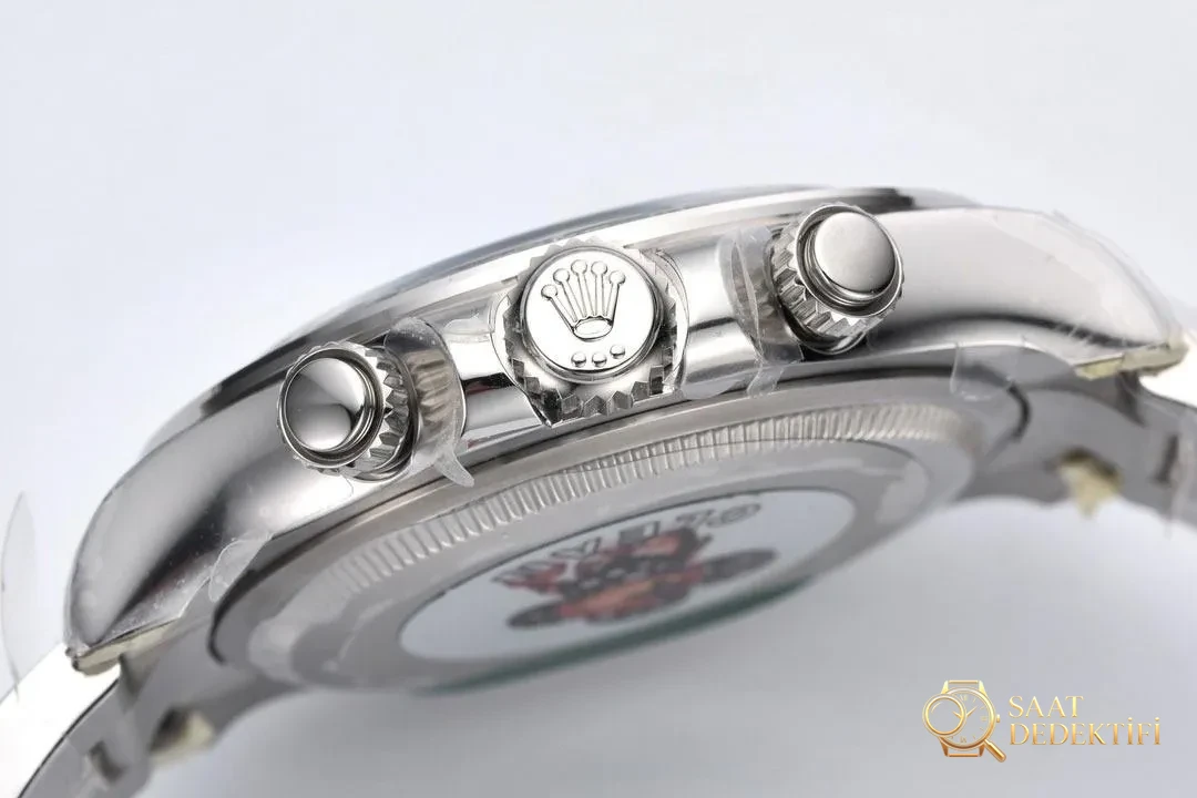 [Clean Factory 2025 Yılın Çalışması | Rolex Daytona 4131 mekanizma «Victoria Beckham modeli» gerçek-replika karşılaştırması nihai analizi] - Klips Kilidi ve Lazer Damgalar