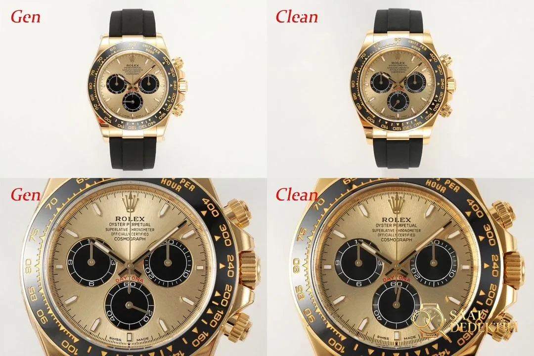 [Clean Factory 2025 Yılın Çalışması | Rolex Daytona 4131 mekanizma «Victoria Beckham modeli» gerçek-replika karşılaştırması nihai analizi] - Arka Kapak ve Mekanizma Detayı