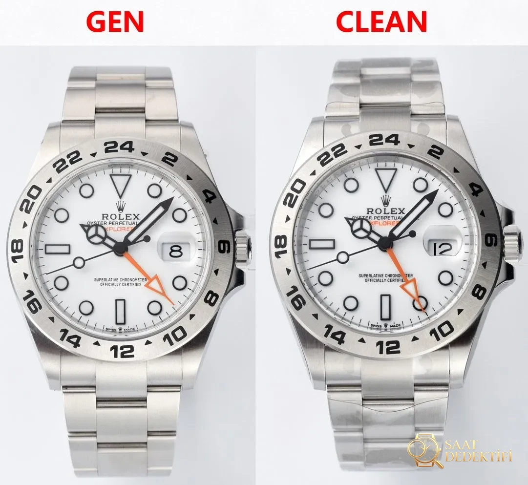 [Clean Factory 2025 Yılın Çalışması | Rolex Daytona 4131 mekanizma «Victoria Beckham modeli» gerçek-replika karşılaştırması nihai analizi] - Safir Kristal Cam Eğimi ve Yansıması