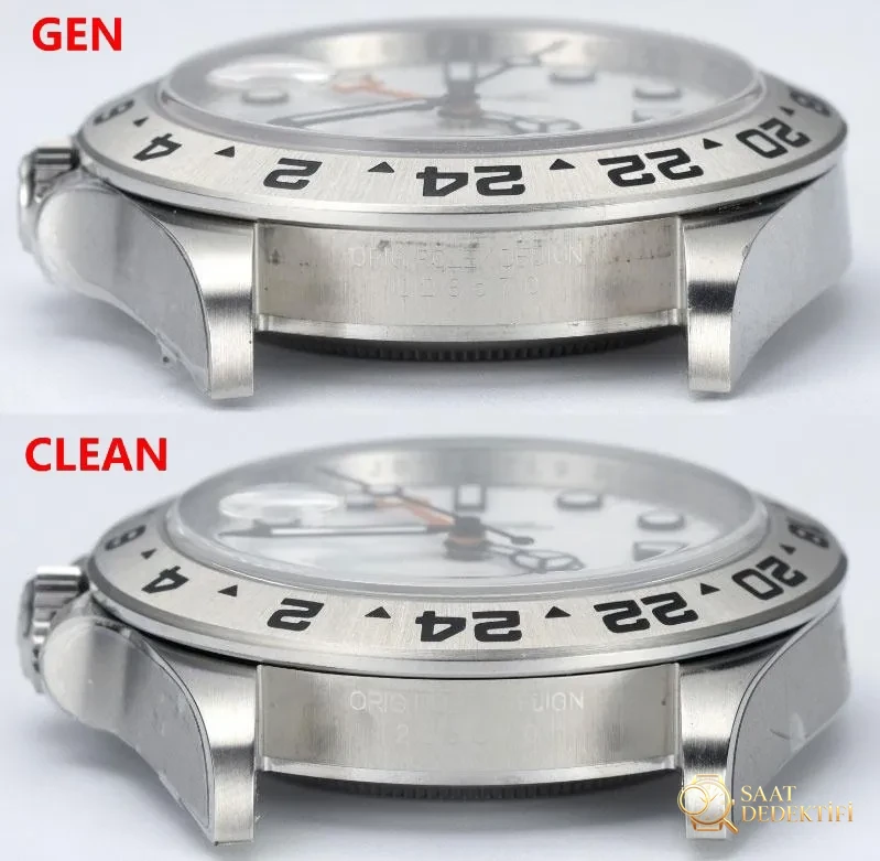 [Clean Factory 2025 Yılın Çalışması | Rolex Daytona 4131 mekanizma «Victoria Beckham modeli» gerçek-replika karşılaştırması nihai analizi] - Kadran Tipografisi ve Yazı Kabartmaları