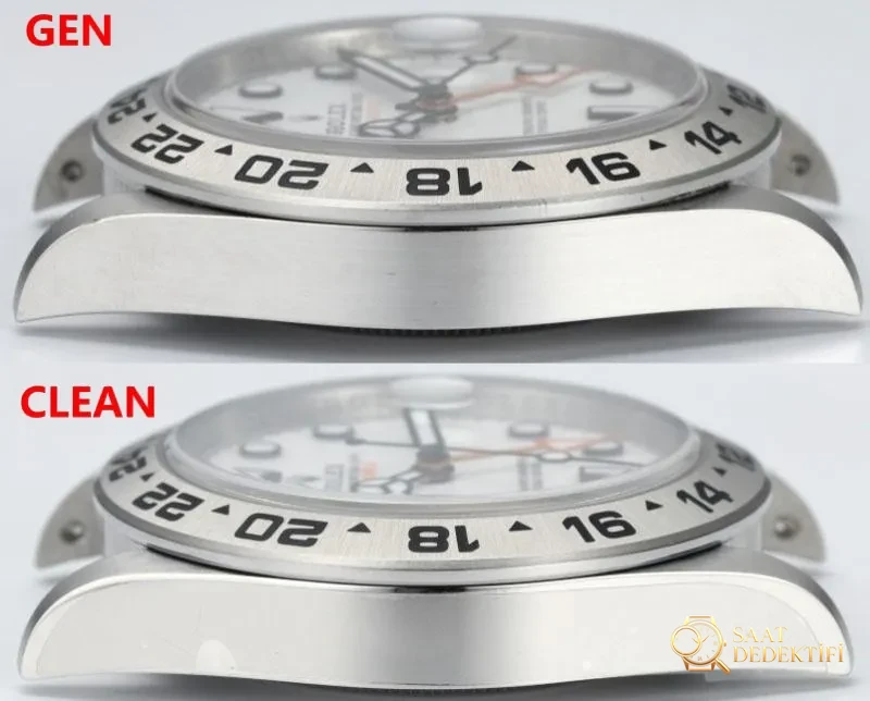 [Clean Factory 2025 Yılın Çalışması | Rolex Daytona 4131 mekanizma «Victoria Beckham modeli» gerçek-replika karşılaştırması nihai analizi] - Yan Profil Kalınlık ve Ergonomik Kavis