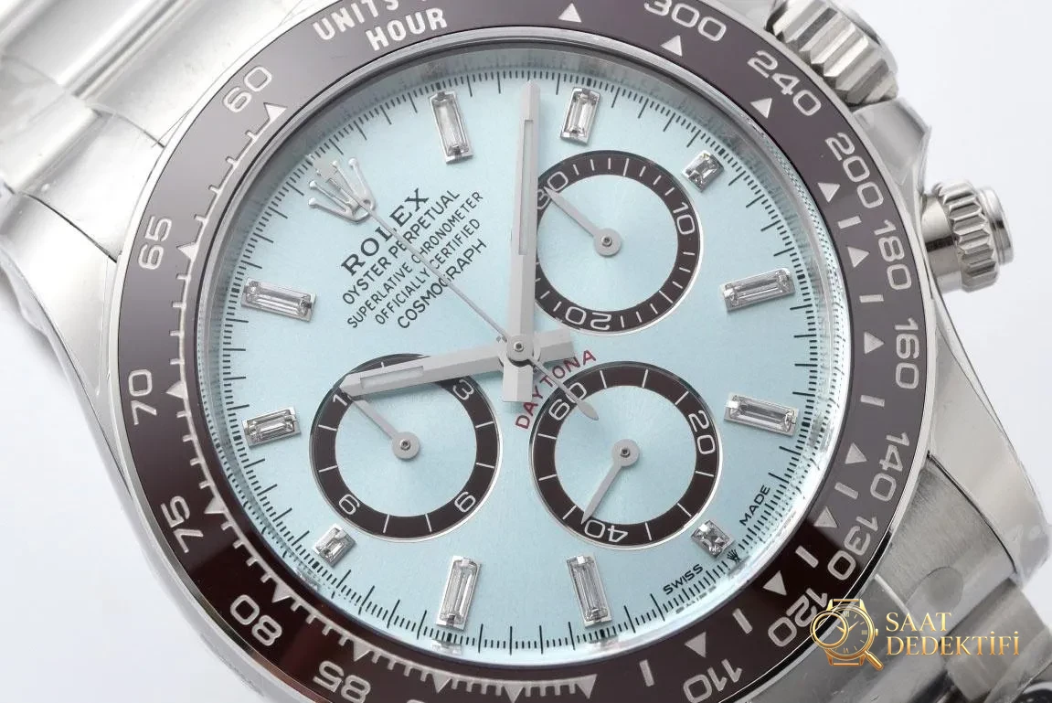 [Clean Factory 2025 Yılın Çalışması | Rolex Daytona 4131 mekanizma «Victoria Beckham modeli» gerçek-replika karşılaştırması nihai analizi] - Kadran Güneş Işını (Sunburst) Efekti