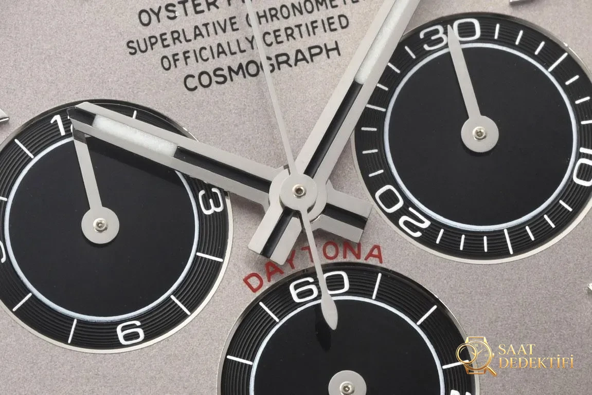 [Clean Factory 2025 Yılın Çalışması | Rolex Daytona 4131 mekanizma «Victoria Beckham modeli» gerçek-replika karşılaştırması nihai analizi] - Bezel Rakam Oyukları Platin Dolgusu