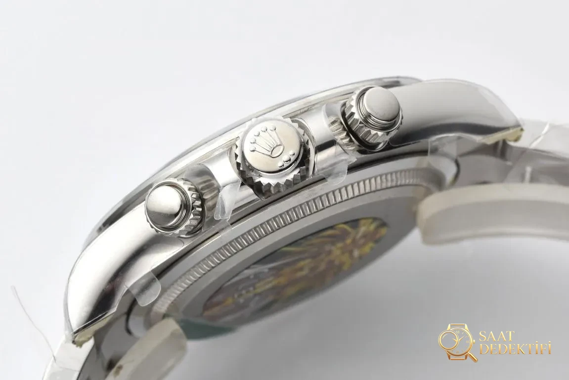[Clean Factory 2025 Yılın Çalışması | Rolex Daytona 4131 mekanizma «Victoria Beckham modeli» gerçek-replika karşılaştırması nihai analizi] - Kadran Işık Kırılmaları ve Yüzey Dokusu