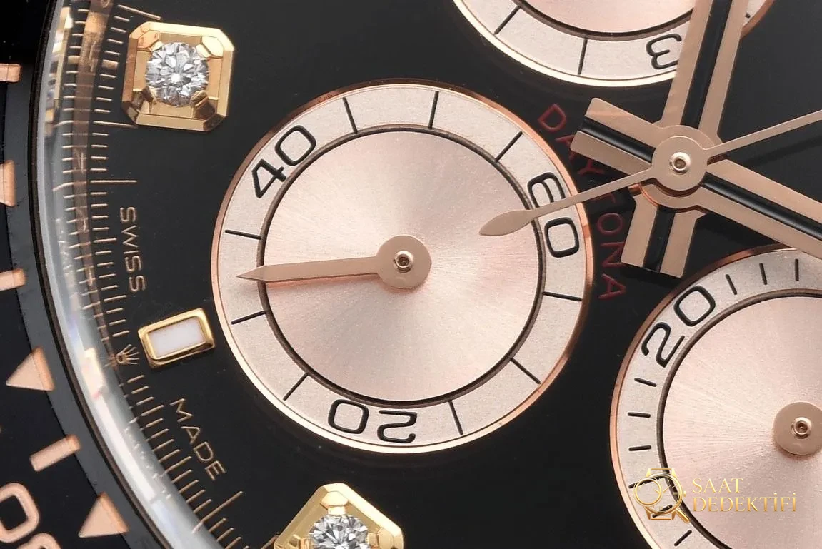 [Clean Factory 2025 Yılın Çalışması | Rolex Daytona 4131 mekanizma «Victoria Beckham modeli» gerçek-replika karşılaştırması nihai analizi] - Kurma Kolu Koruyucusu ve Tepe Logosu