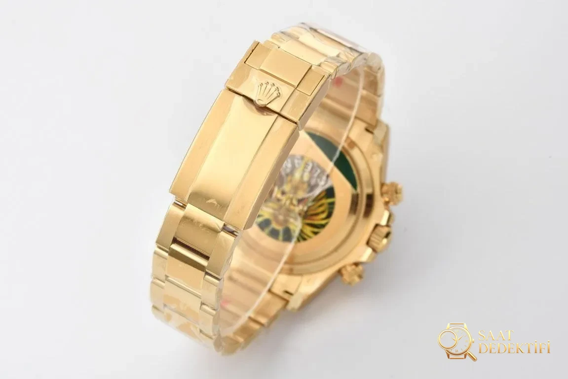 [Clean Factory 2025 Yılın Çalışması | Rolex Daytona 4131 mekanizma «Victoria Beckham modeli» gerçek-replika karşılaştırması nihai analizi] - Arka Safir Cam Altında Kalibre Detayı