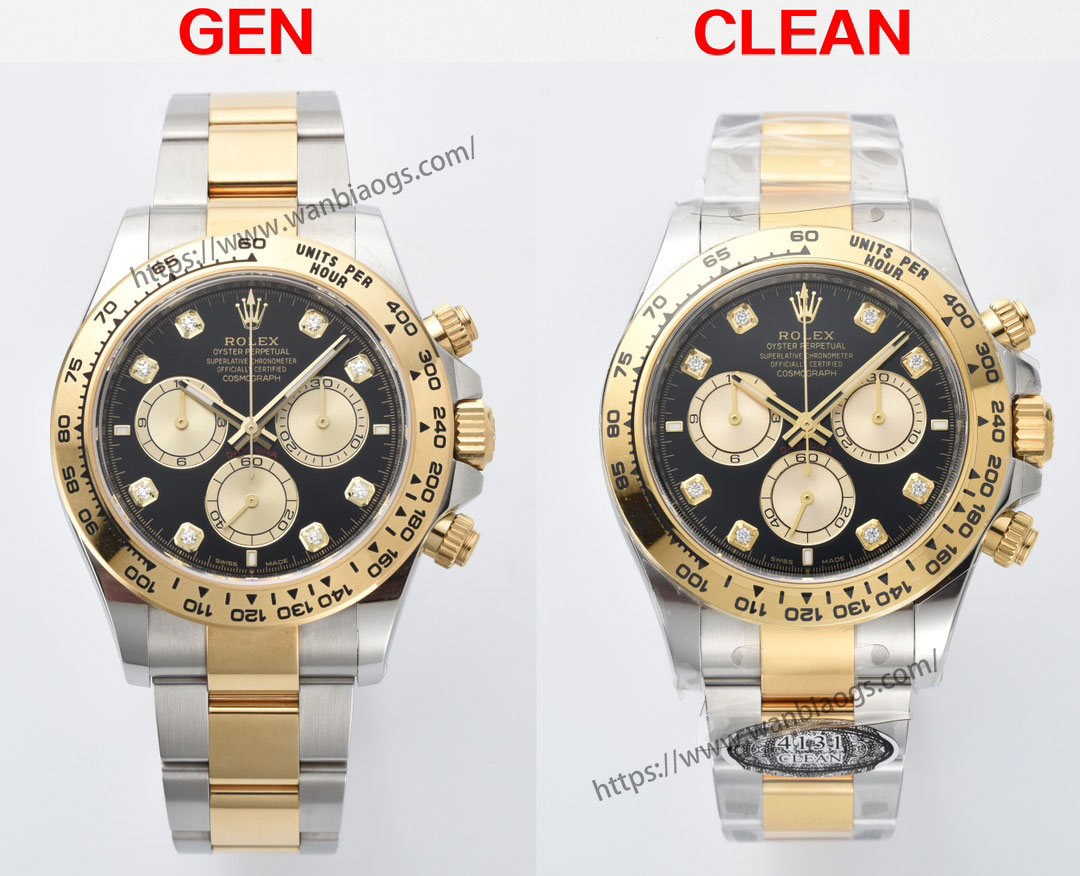[Clean Factory 2025 Yılın Çalışması | Rolex Daytona 4131 mekanizma «Victoria Beckham modeli» gerçek-replika karşılaştırması nihai analizi] — 334. fotoğraf