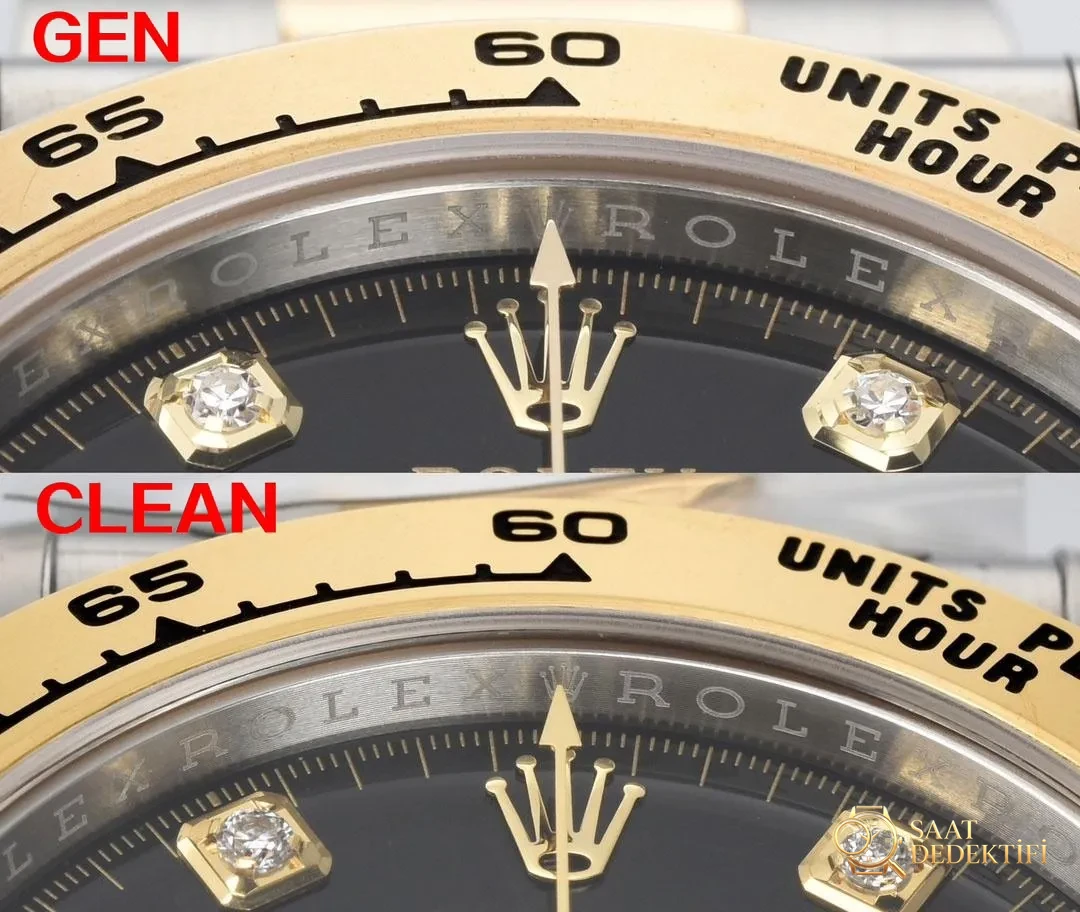 [Clean Factory 2025 Yılın Çalışması | Rolex Daytona 4131 mekanizma «Victoria Beckham modeli» gerçek-replika karşılaştırması nihai analizi] - Kasa Arka Yivleri ve Sızdırmazlık Contası