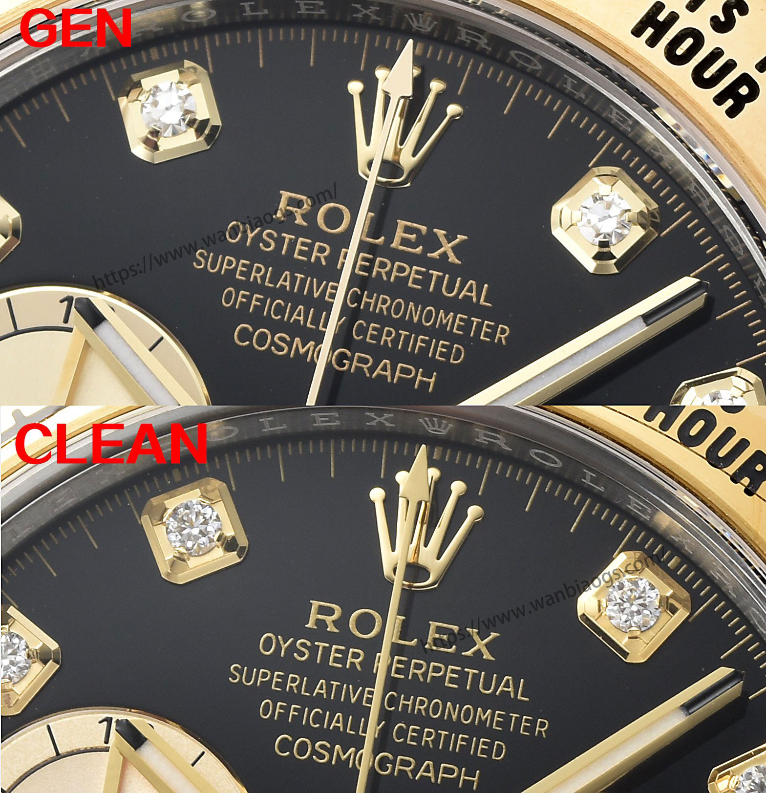 [Clean Factory 2025 Yılın Çalışması | Rolex Daytona 4131 mekanizma «Victoria Beckham modeli» gerçek-replika karşılaştırması nihai analizi] — 345. fotoğraf