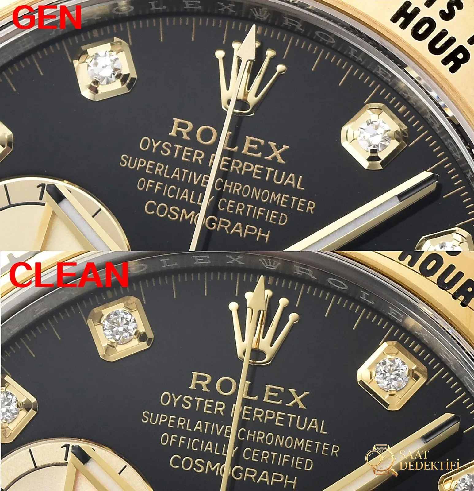 [Clean Factory 2025 Yılın Çalışması | Rolex Daytona 4131 mekanizma «Victoria Beckham modeli» gerçek-replika karşılaştırması nihai analizi] - Deri Kordon Dikiş ve Kenar Boyası
