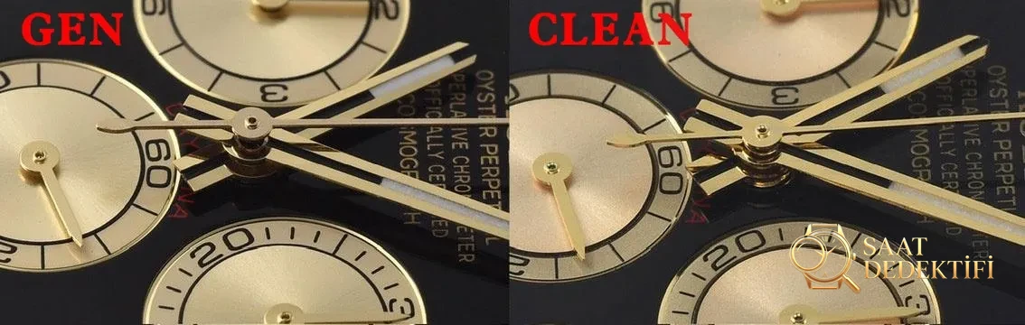 [Clean Factory 2025 Yılın Çalışması | Rolex Daytona 4131 mekanizma «Victoria Beckham modeli» gerçek-replika karşılaştırması nihai analizi] - Kadran Işık Kırılmaları ve Yüzey Dokusu