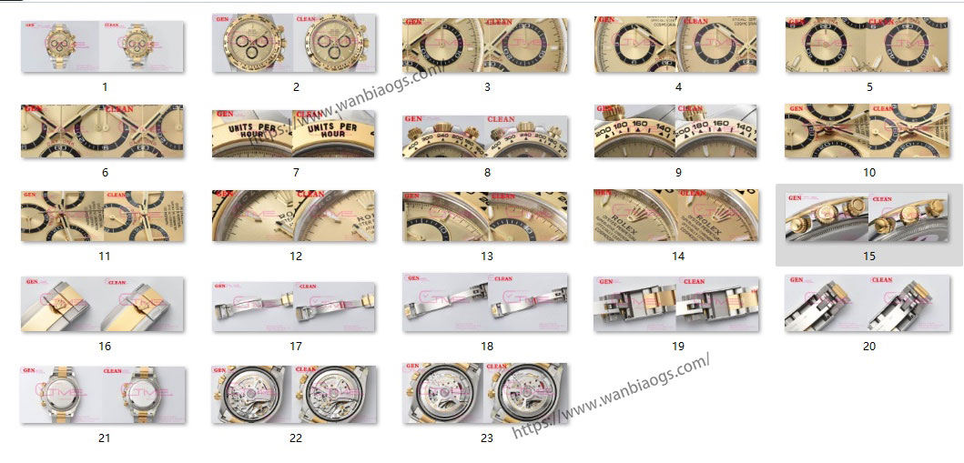 [Clean Factory 2025 Yılın Çalışması | Rolex Daytona 4131 mekanizma «Victoria Beckham modeli» gerçek-replika karşılaştırması nihai analizi] — 360. fotoğraf