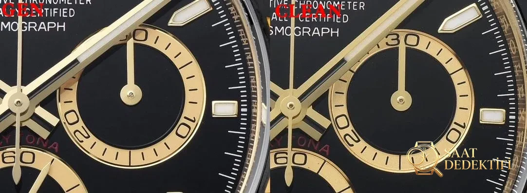 [Clean Factory 2025 Yılın Çalışması | Rolex Daytona 4131 mekanizma «Victoria Beckham modeli» gerçek-replika karşılaştırması nihai analizi] - Kronograf Düğmeleri ve Basış Hissiyatı