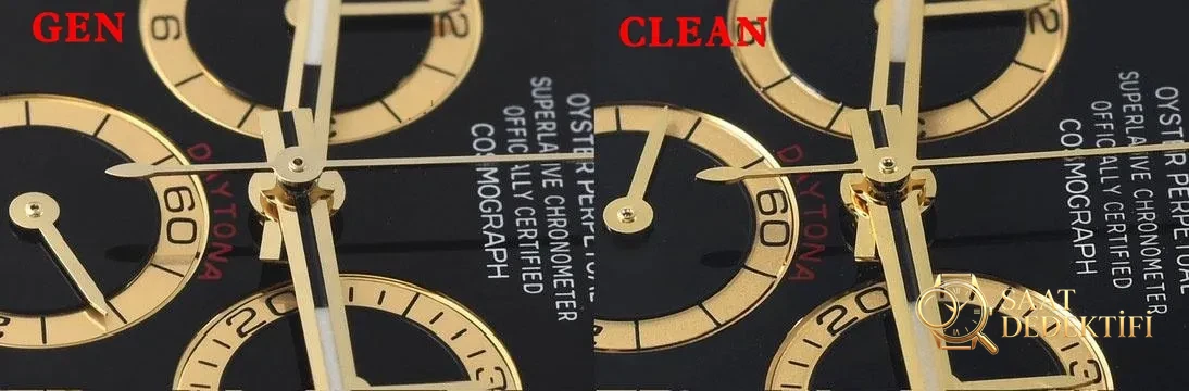 [Clean Factory 2025 Yılın Çalışması | Rolex Daytona 4131 mekanizma «Victoria Beckham modeli» gerçek-replika karşılaştırması nihai analizi] - Toka İçi Gravürler ve Lazer Kodları