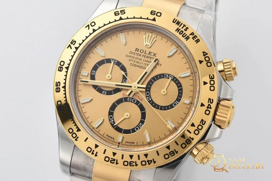 [Clean Factory 2025 Yılın Çalışması | Rolex Daytona 4131 mekanizma «Victoria Beckham modeli» gerçek-replika karşılaştırması nihai analizi] - Safir Kristal Cam Eğimi ve Yansıması