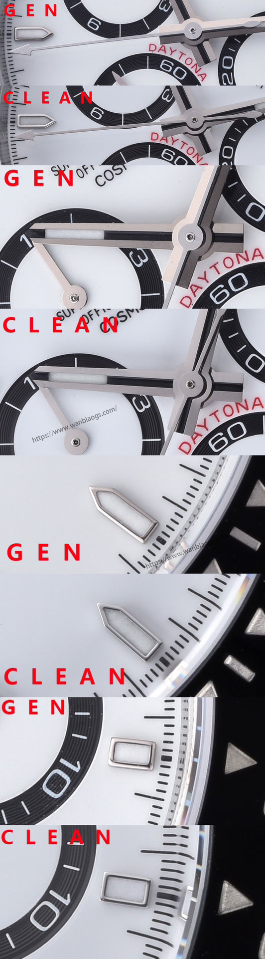 [Clean Factory 2025 Yılın Çalışması | Rolex Daytona 4131 mekanizma «Victoria Beckham modeli» gerçek-replika karşılaştırması nihai analizi] — 40. fotoğraf