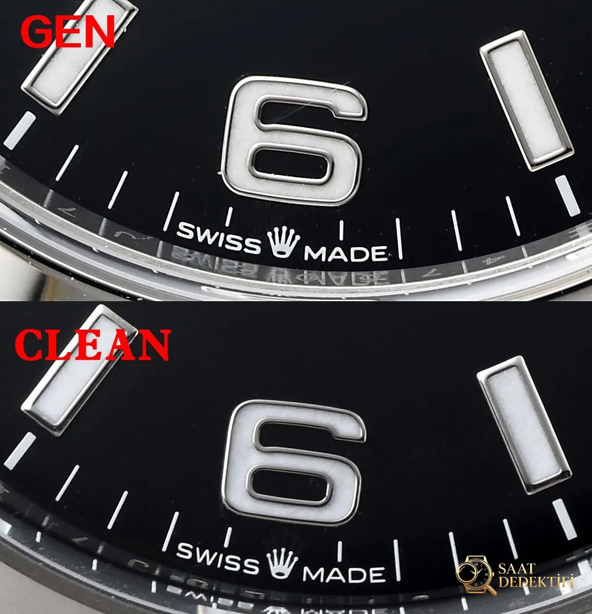 [Clean Factory 2025 Yılın Çalışması | Rolex Daytona 4131 mekanizma «Victoria Beckham modeli» gerçek-replika karşılaştırması nihai analizi] - Kadran Güneş Işını (Sunburst) Efekti