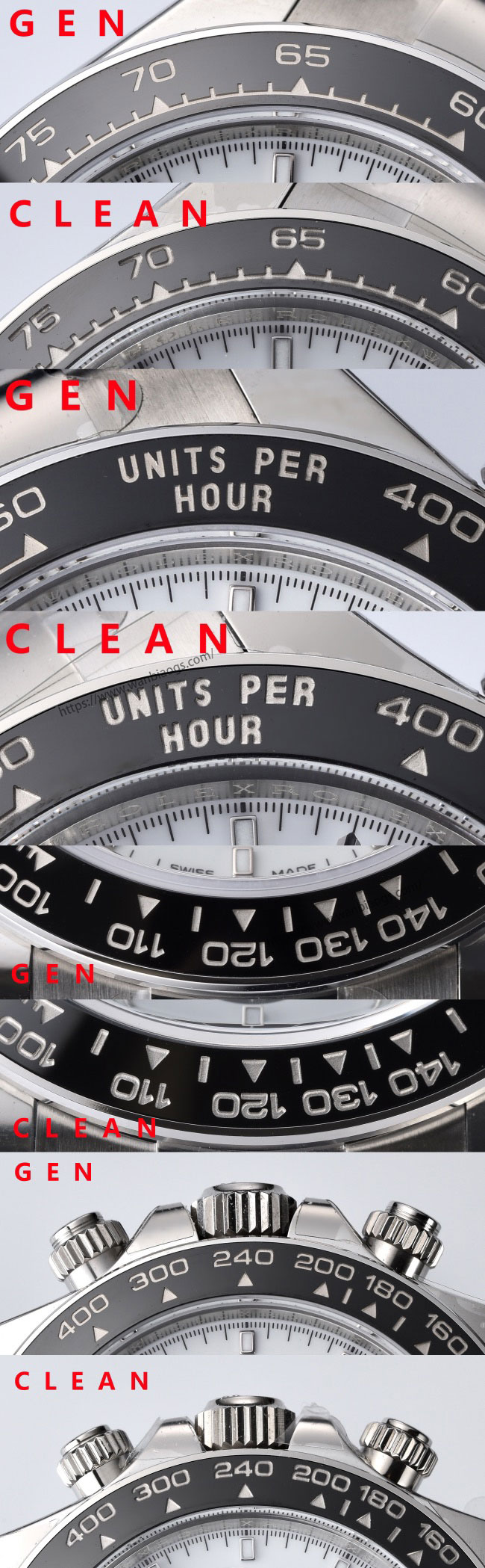 [Clean Factory 2025 Yılın Çalışması | Rolex Daytona 4131 mekanizma «Victoria Beckham modeli» gerçek-replika karşılaştırması nihai analizi] — 43. fotoğraf