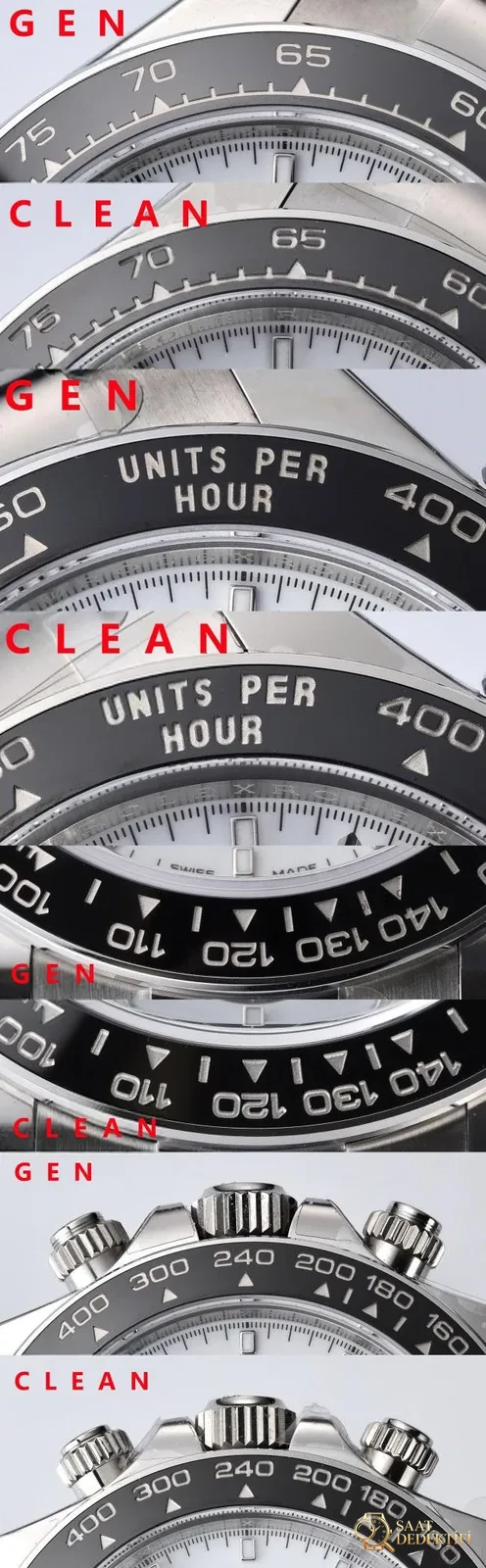 [Clean Factory 2025 Yılın Çalışması | Rolex Daytona 4131 mekanizma «Victoria Beckham modeli» gerçek-replika karşılaştırması nihai analizi] - Saat İbreleri Elmas Kesim Yansımaları